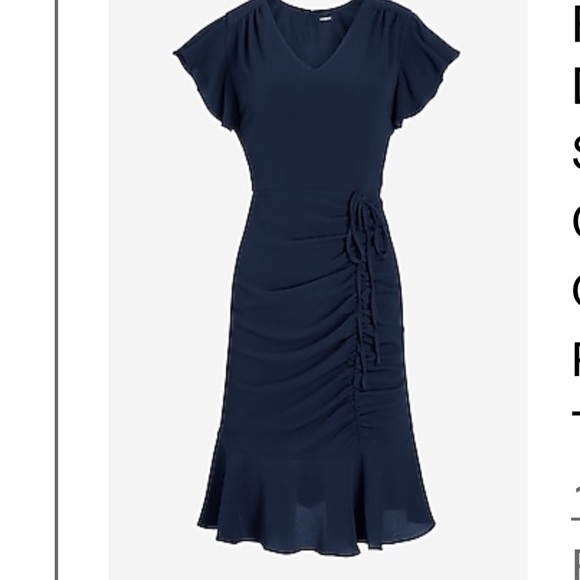 Express navy blue dress - Picture 4 of 4